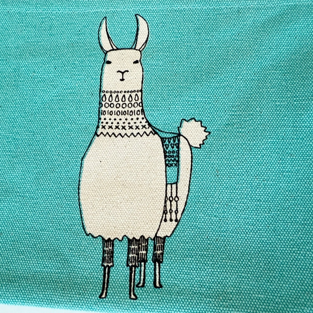 Danica Studio Llamarama Zipper Pouch 100% Cotton - Picture 4 of 16